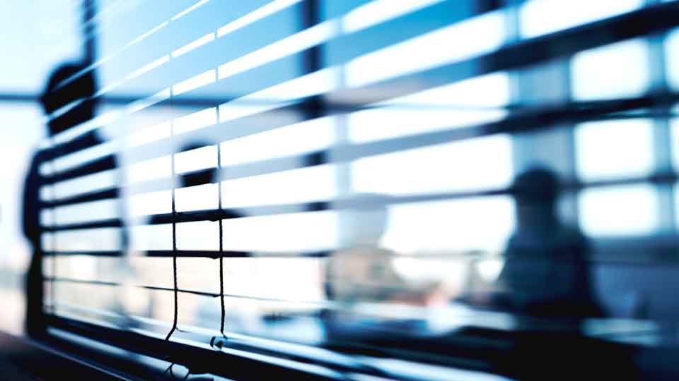 IGI Reputation, Privacy & Security blurred people behind blinds of window